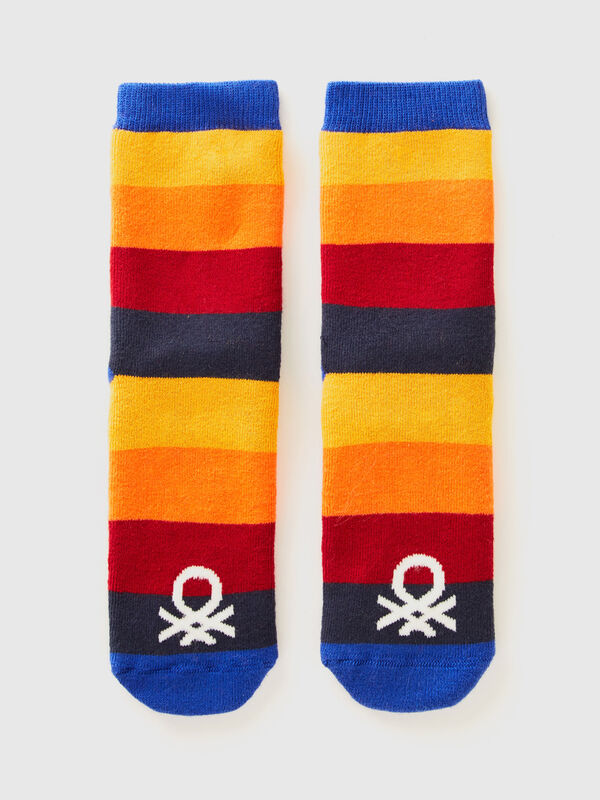 Multicolor striped non-slip socks Junior Boy