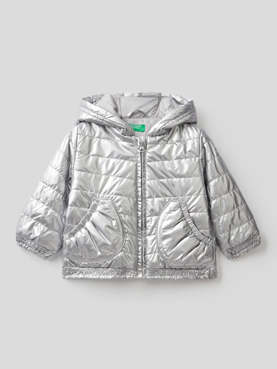 Padded jacket with rouches image number 1