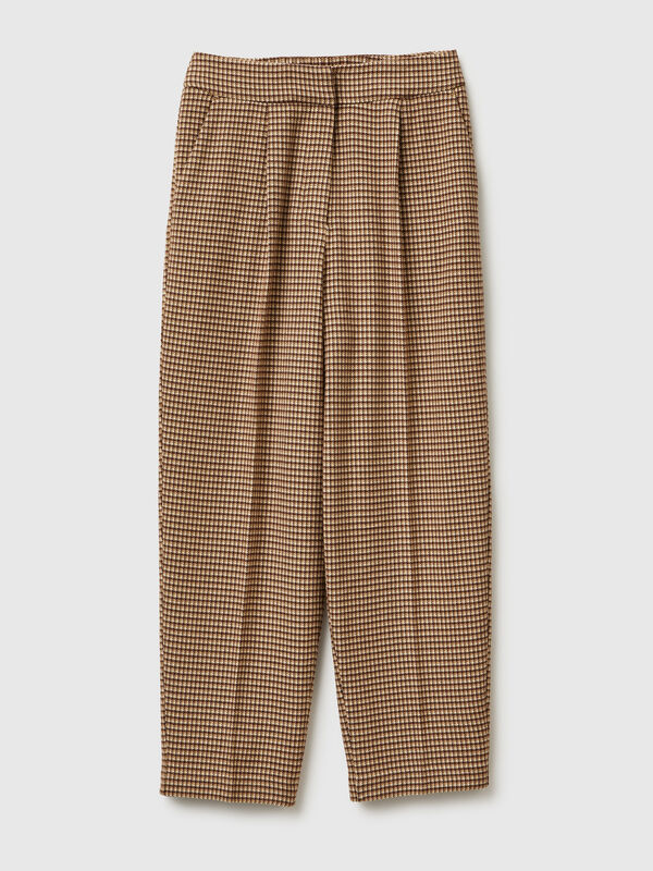 Houndstooth flannel trousers Houndstooth flannel trousers Women