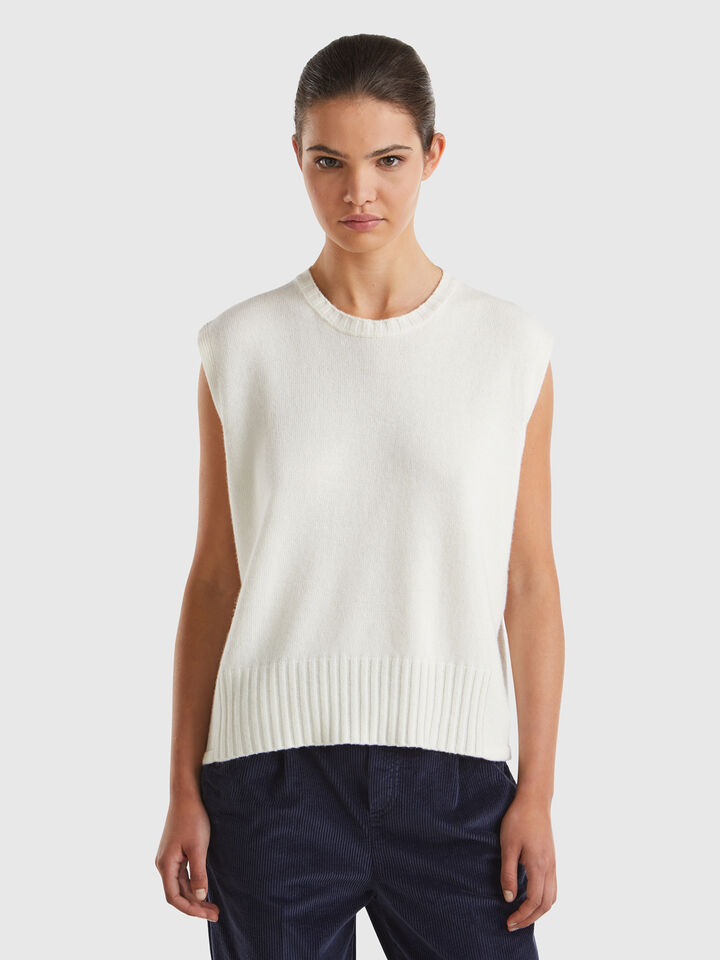 SLEEVELESS SWEATER Women