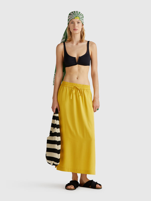 Flowy midi skirt Women