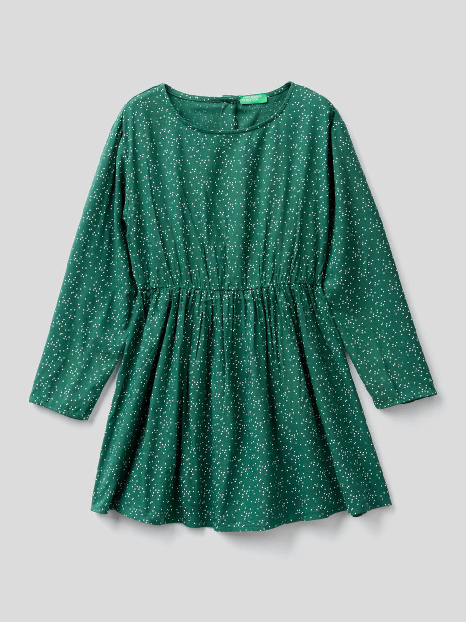 Patterned dress in sustainable viscose image number 1