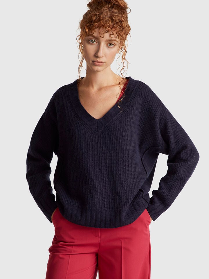 V NECK SWEATER L/S Women