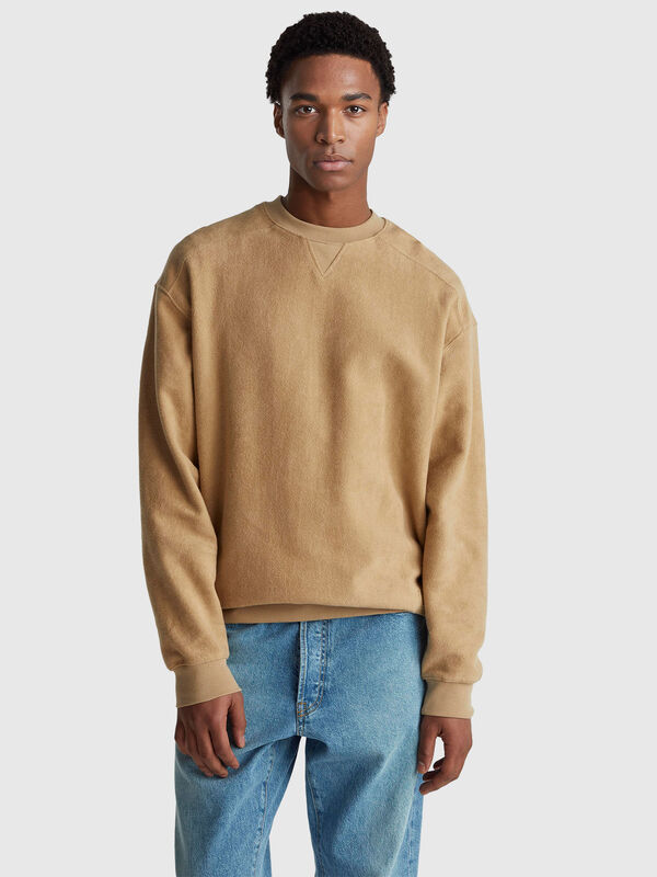 Sweatshirt in pure cotton Men