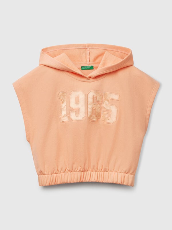 Sleeveless hoodie Junior Girl