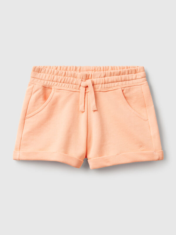 100% cotton fleece shorts Junior Girl