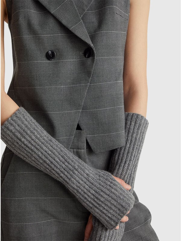 Double-breasted Prince of Wales vest Double-breasted Prince of Wales vest Women