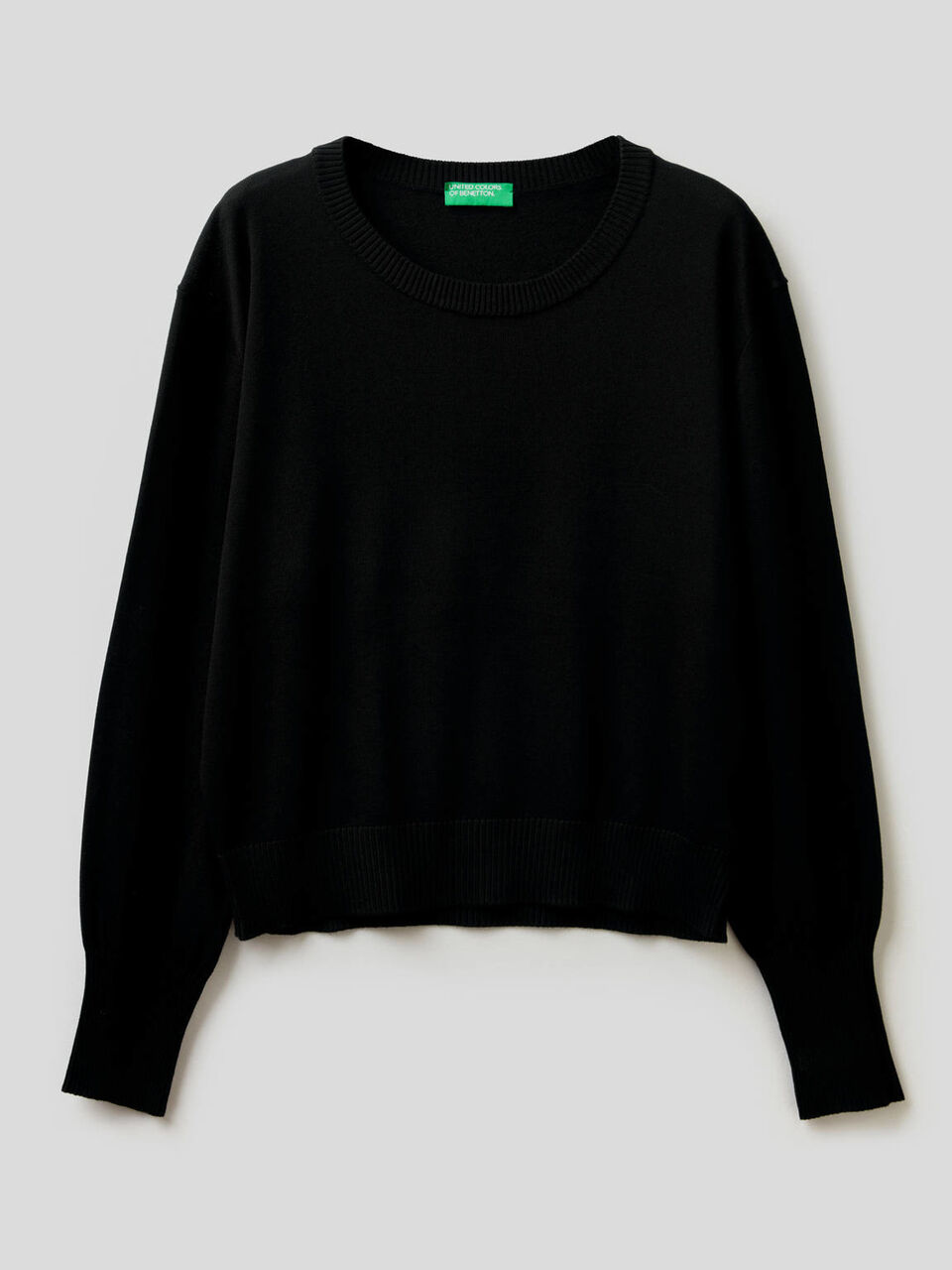 Sweater with puff sleeve image number 1