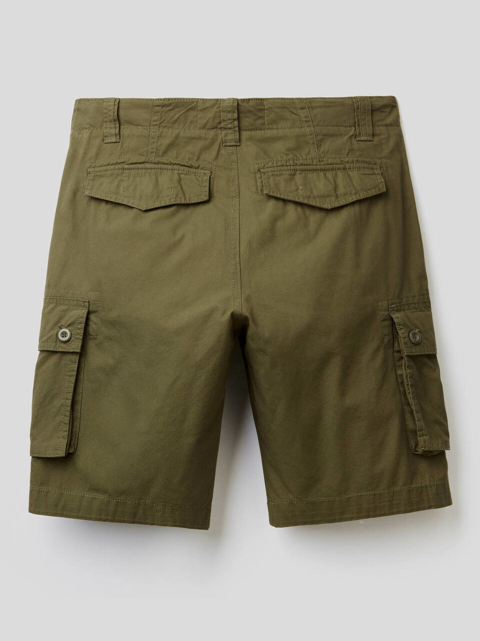 Cargo bermudas in pure cotton image number 2
