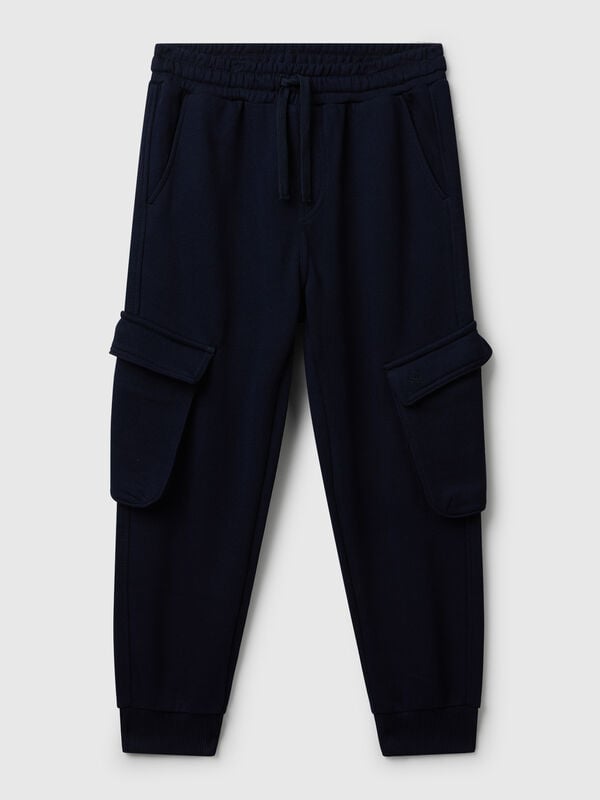 Sweat fabric cargo joggers Junior Boy