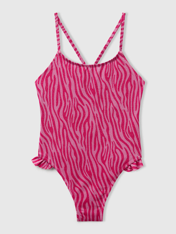 Animal print one-piece swimsuit Junior Girl