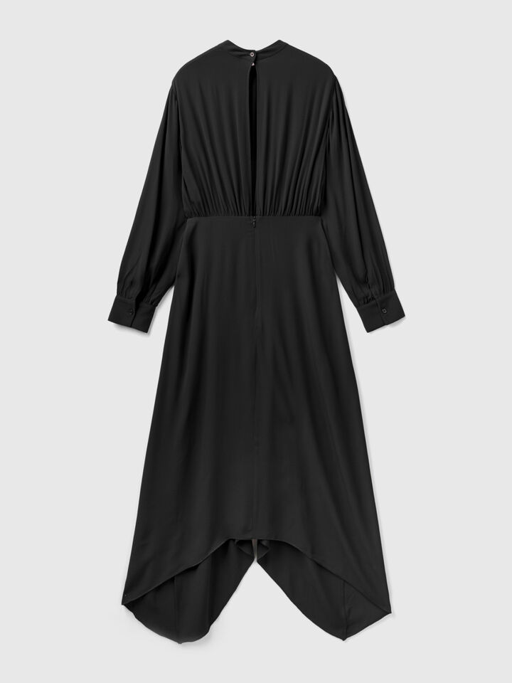 Long dress in flowy viscose image number 2
