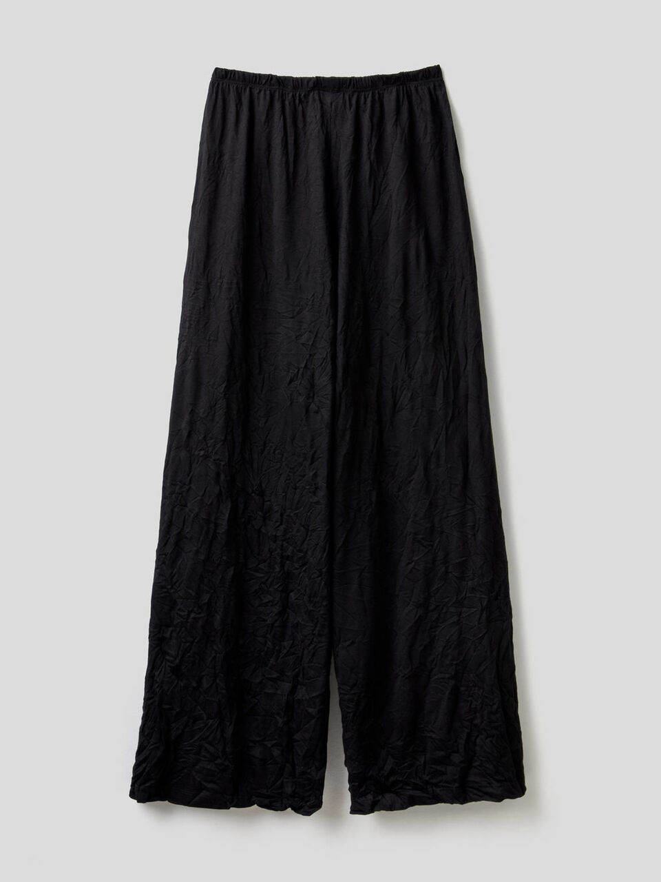 Palazzo trousers in cotton blend image number 2