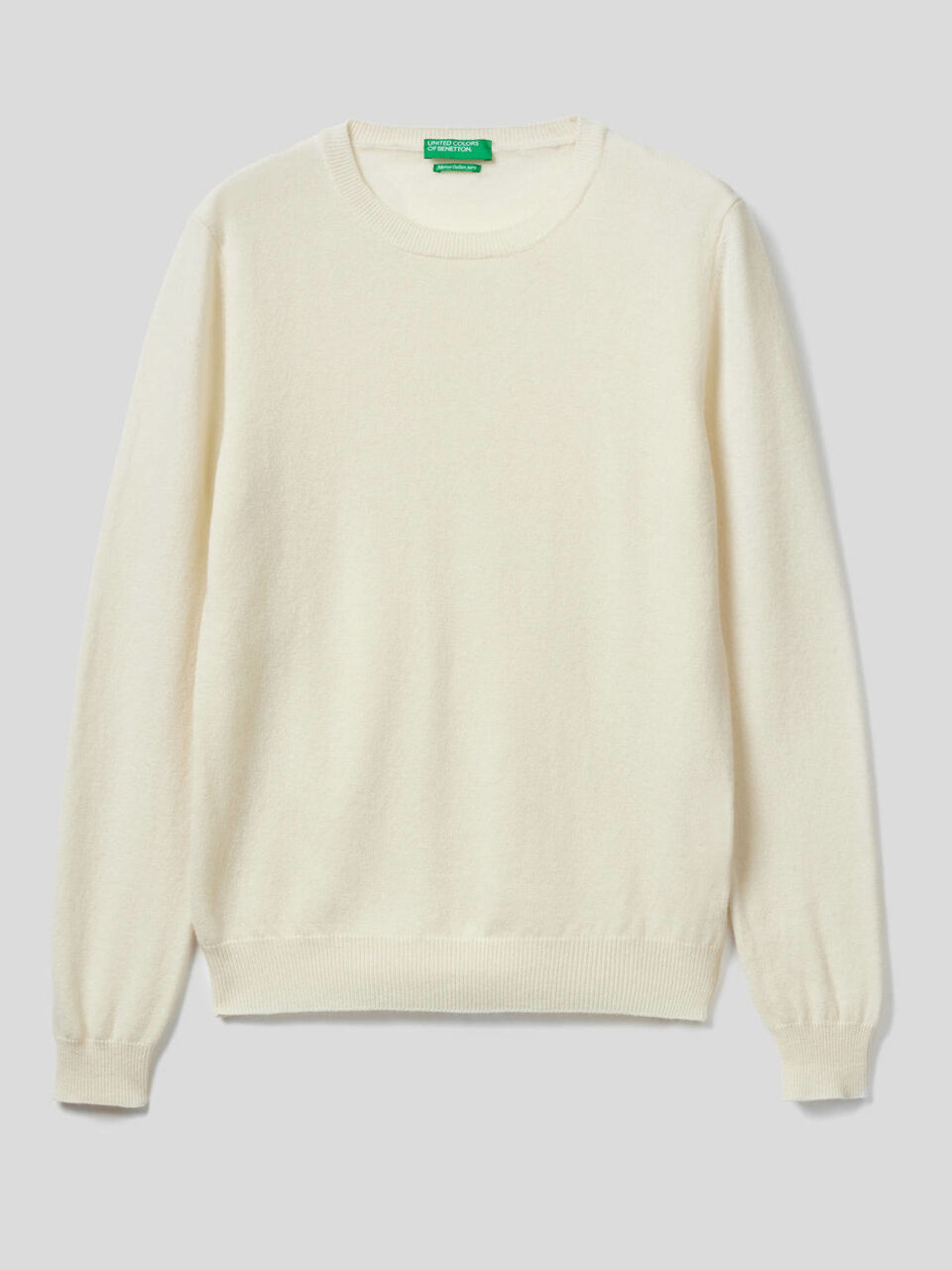 Crew neck sweater in pure virgin wool image number 1