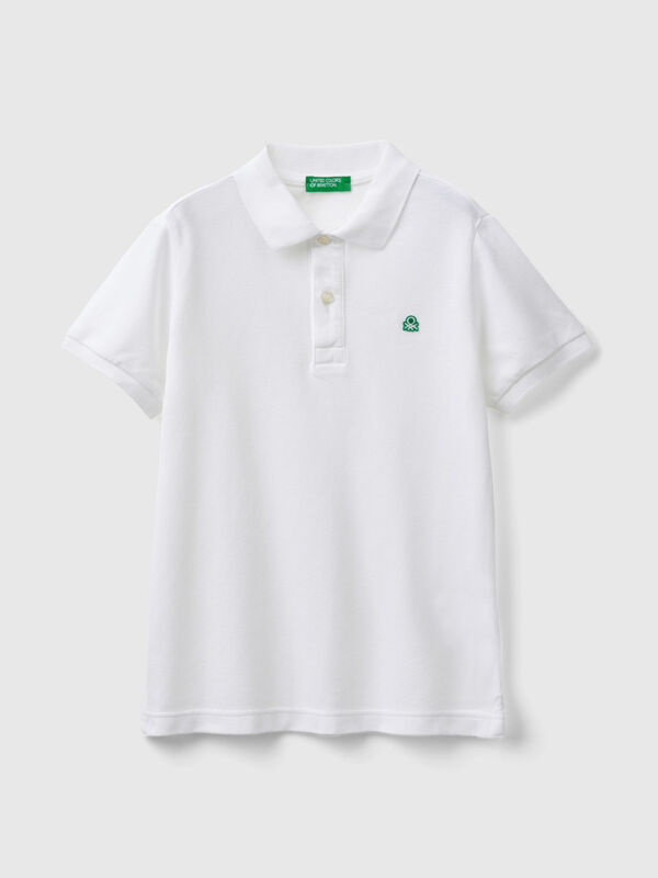 Slim fit polo in 100% organic cotton Junior Boy