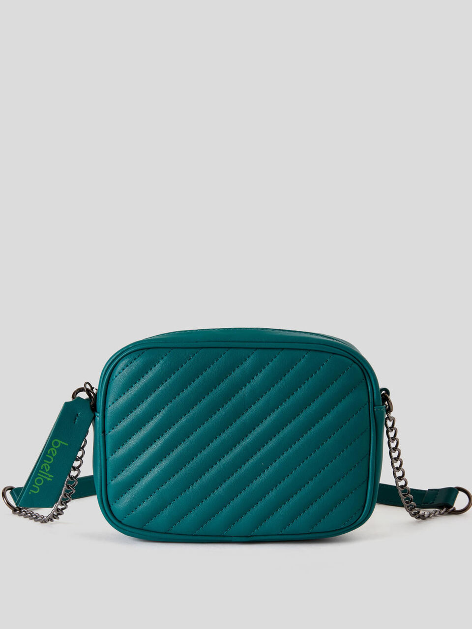 Striped matelassé crossbody bag image number 1