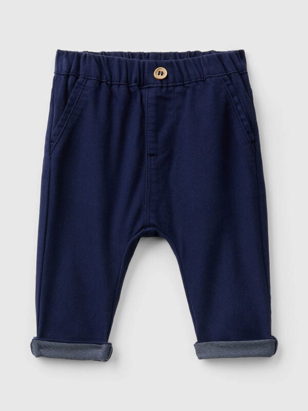 Trousers in stretch cotton blend New Born (0-18 months)