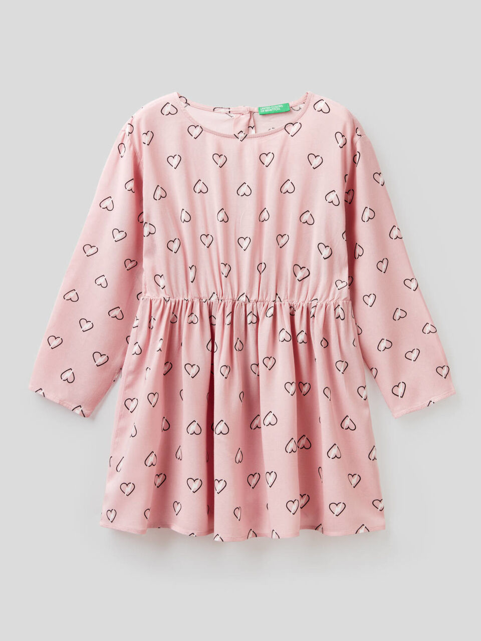 Patterned dress in sustainable viscose image number 1