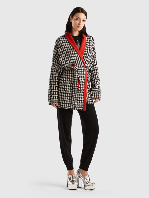 Houndstooth cardigan