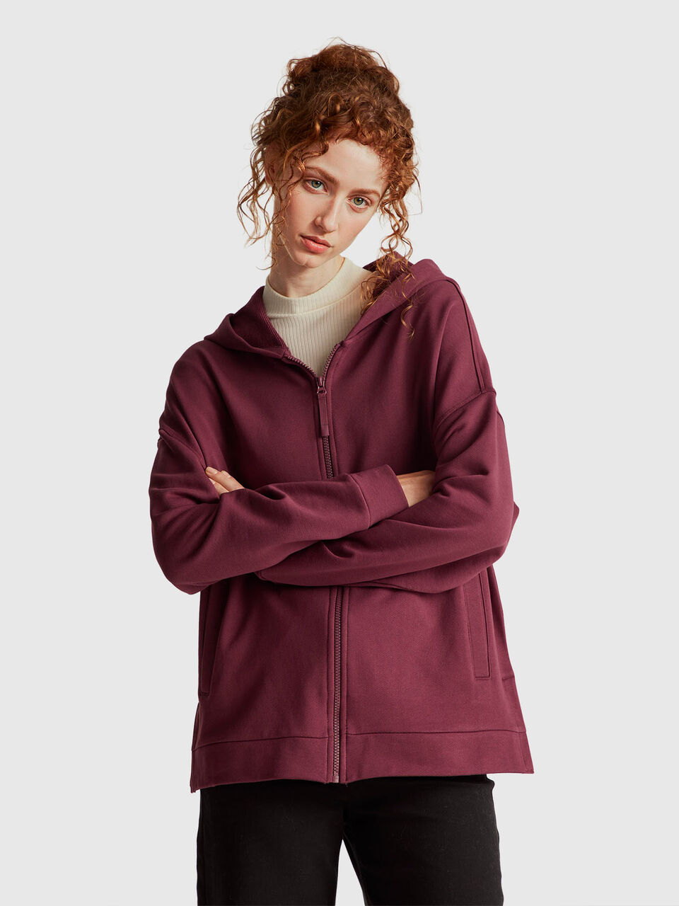 JACKET W/HOOD L/S Women image number null