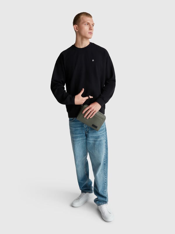 Sweatshirt with logo patch Men