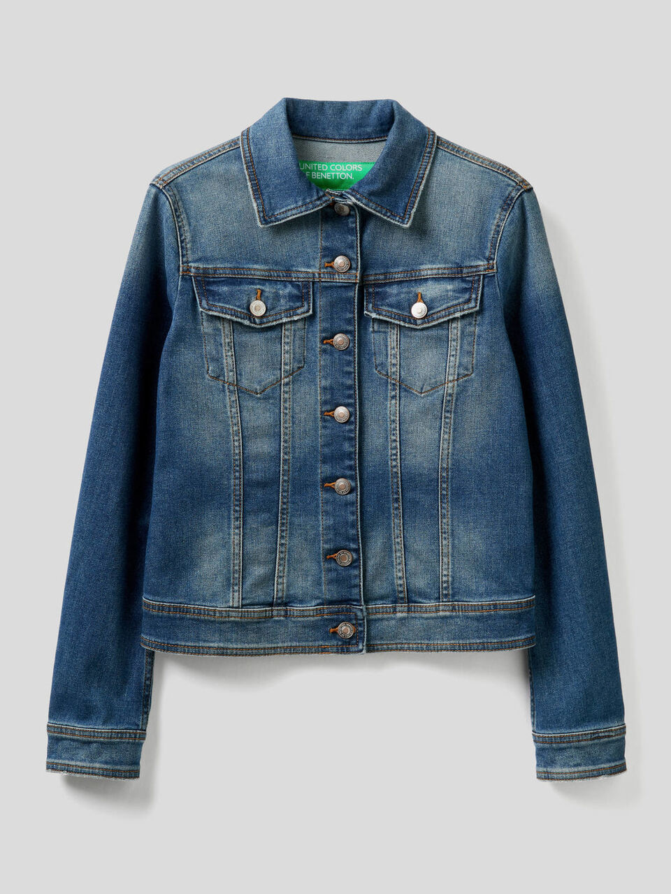 Waisted denim jacket image number 1