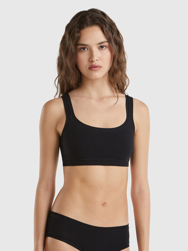 Bra in super stretch cotton Women