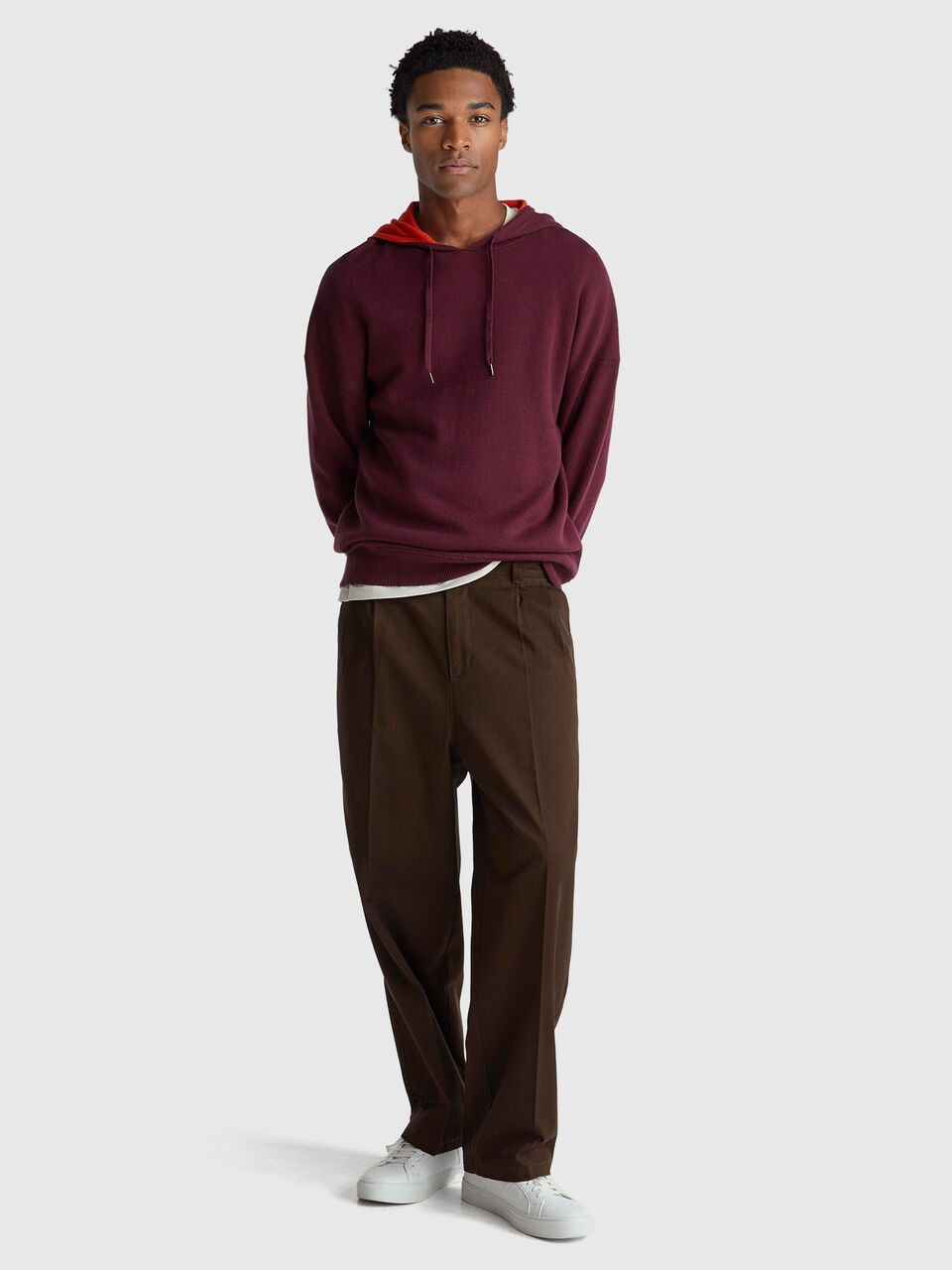 SWEATER W/HOOD Men image number null