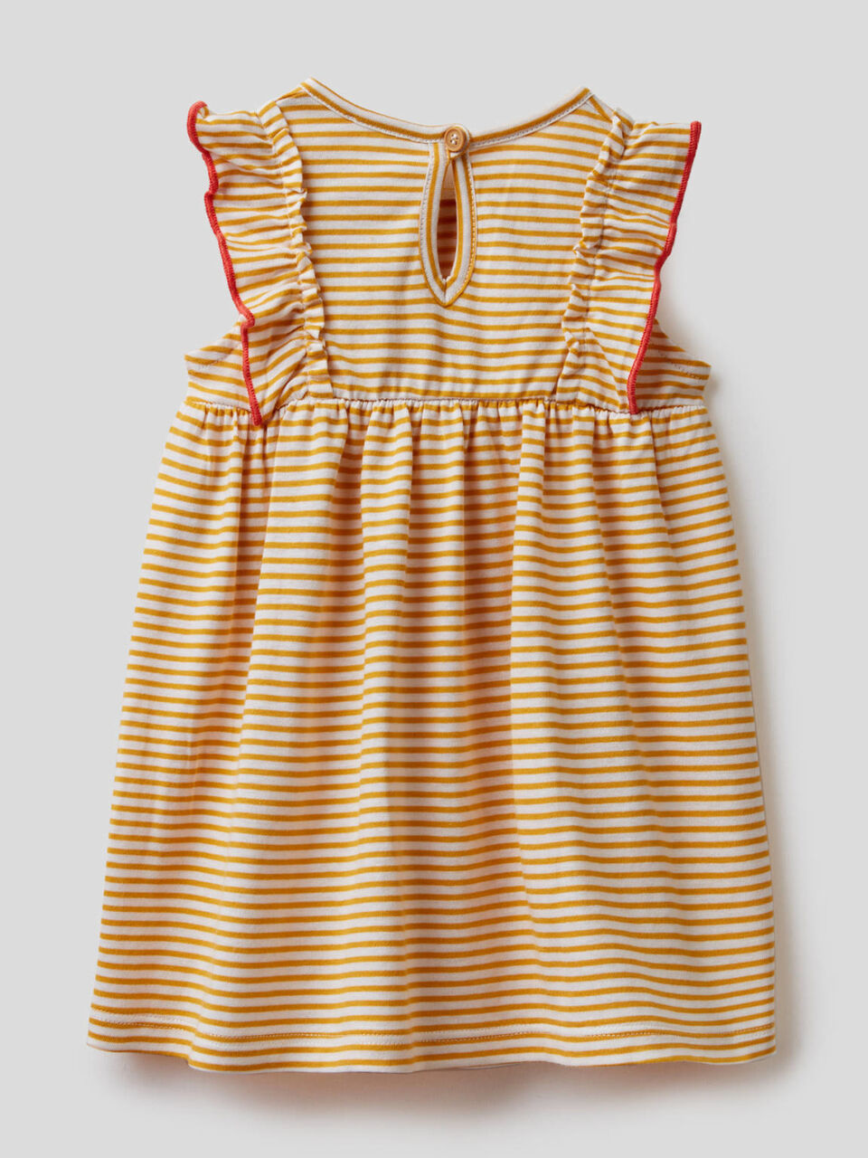 Striped dress in 100% organic cotton image number 2