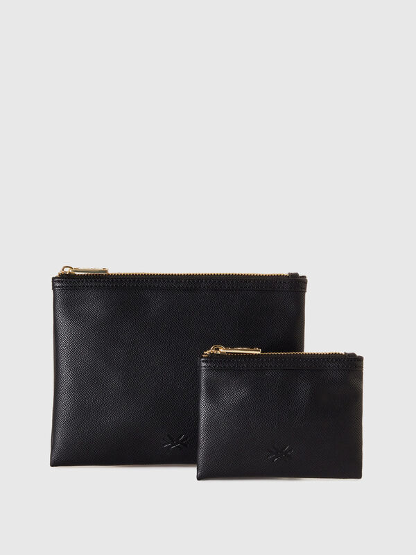 Two bags in imitation leather Women
