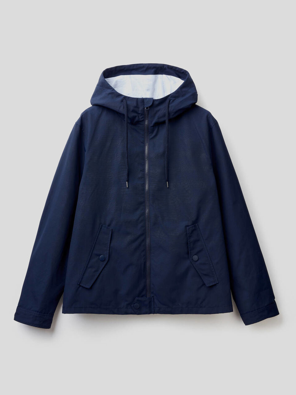 Jacket with zipper and hood image number 1