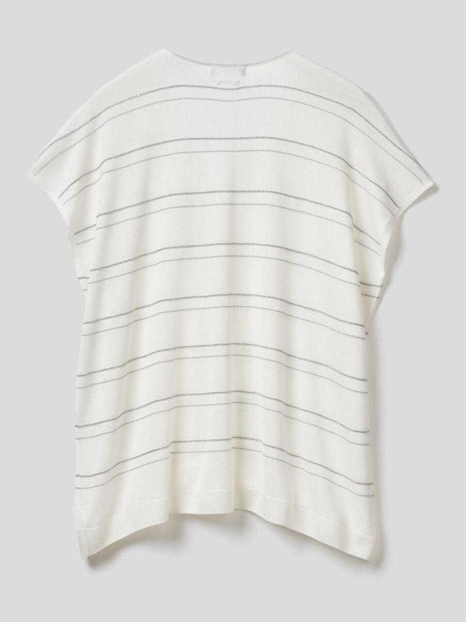 Short sleeve sweater in silk blend image number 2