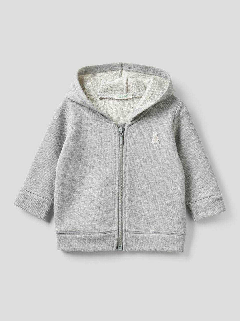 Sweatshirt with hood in organic cotton image number 1