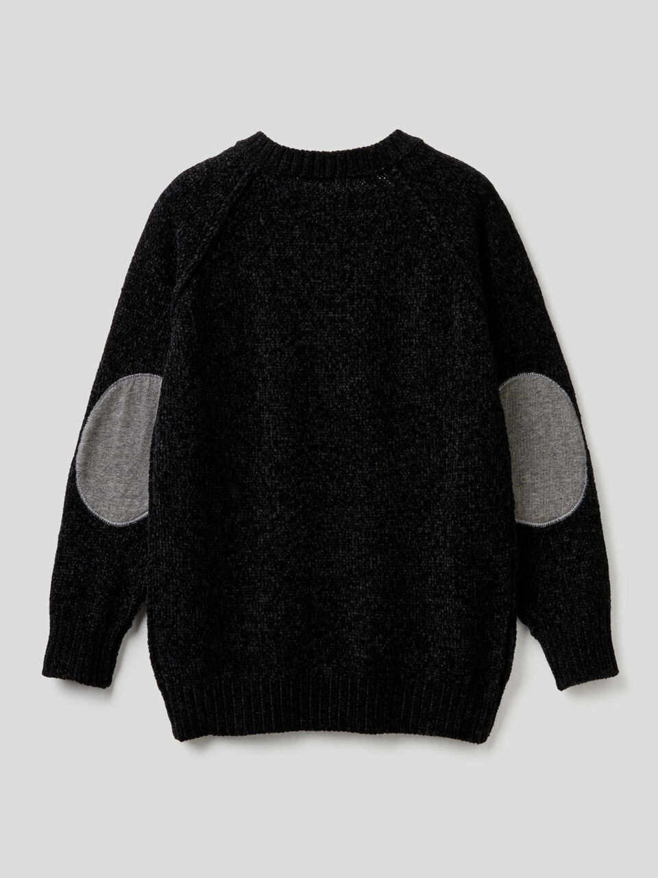 Chenille sweater with clashing details image number 2