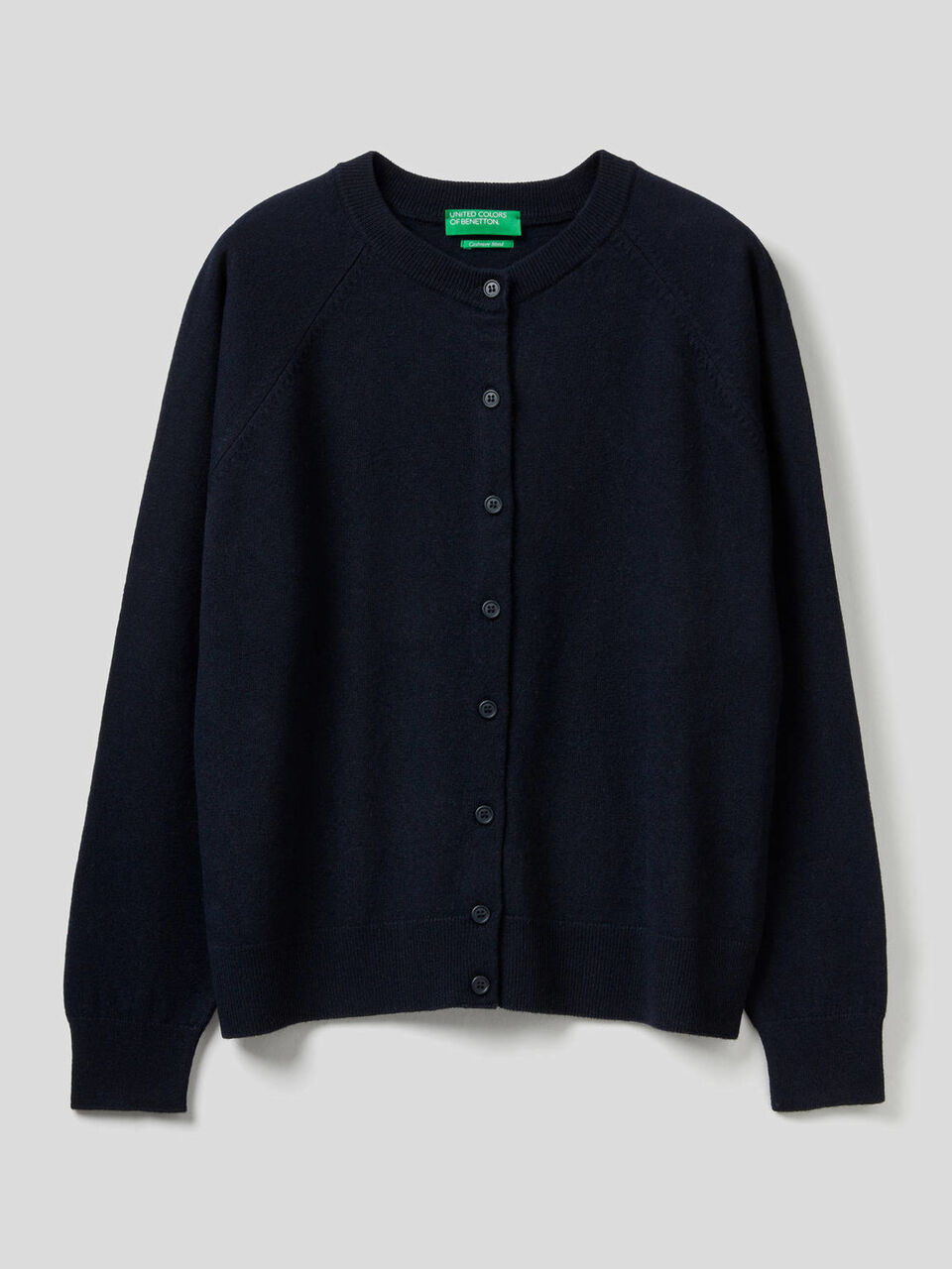 Crew neck in cashmere and wool blend image number 1