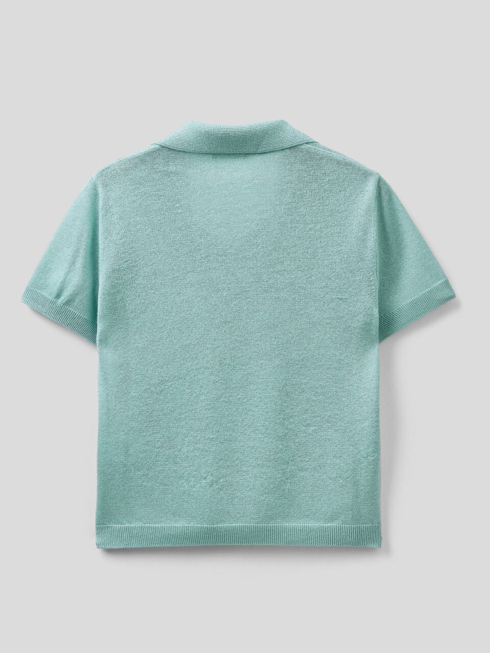 Short sleeve polo with lurex image number 2