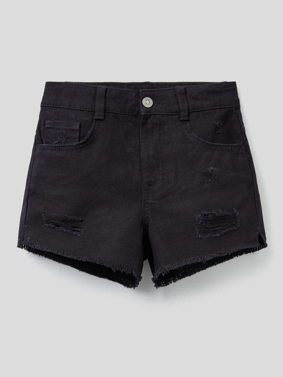 Worn look shorts image number 1