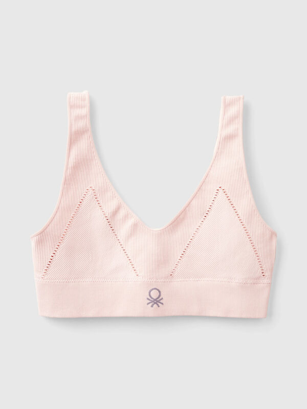 Triangle bra in recycled nylon blend Women