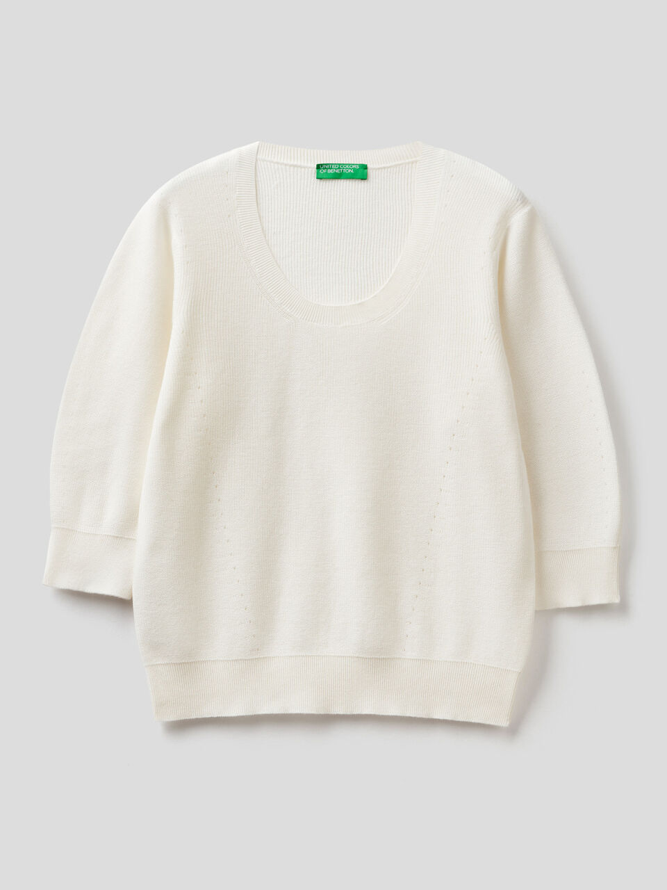 Sweater in tricot cotton image number 1