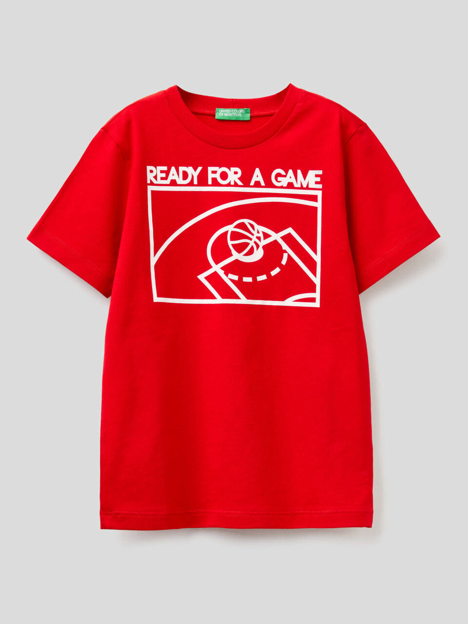 Pure cotton t-shirt with print image number 1
