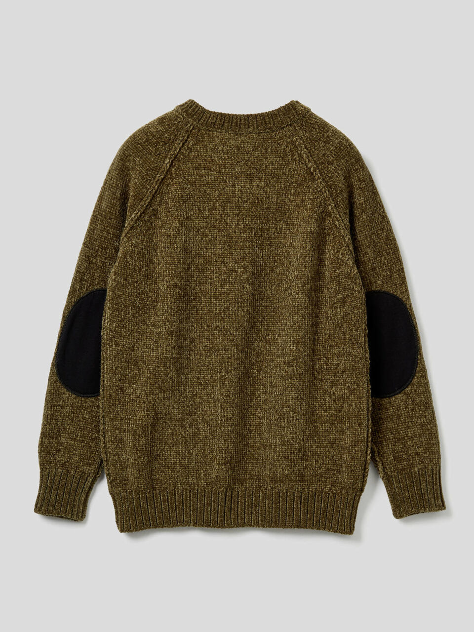 Chenille sweater with clashing details image number 2
