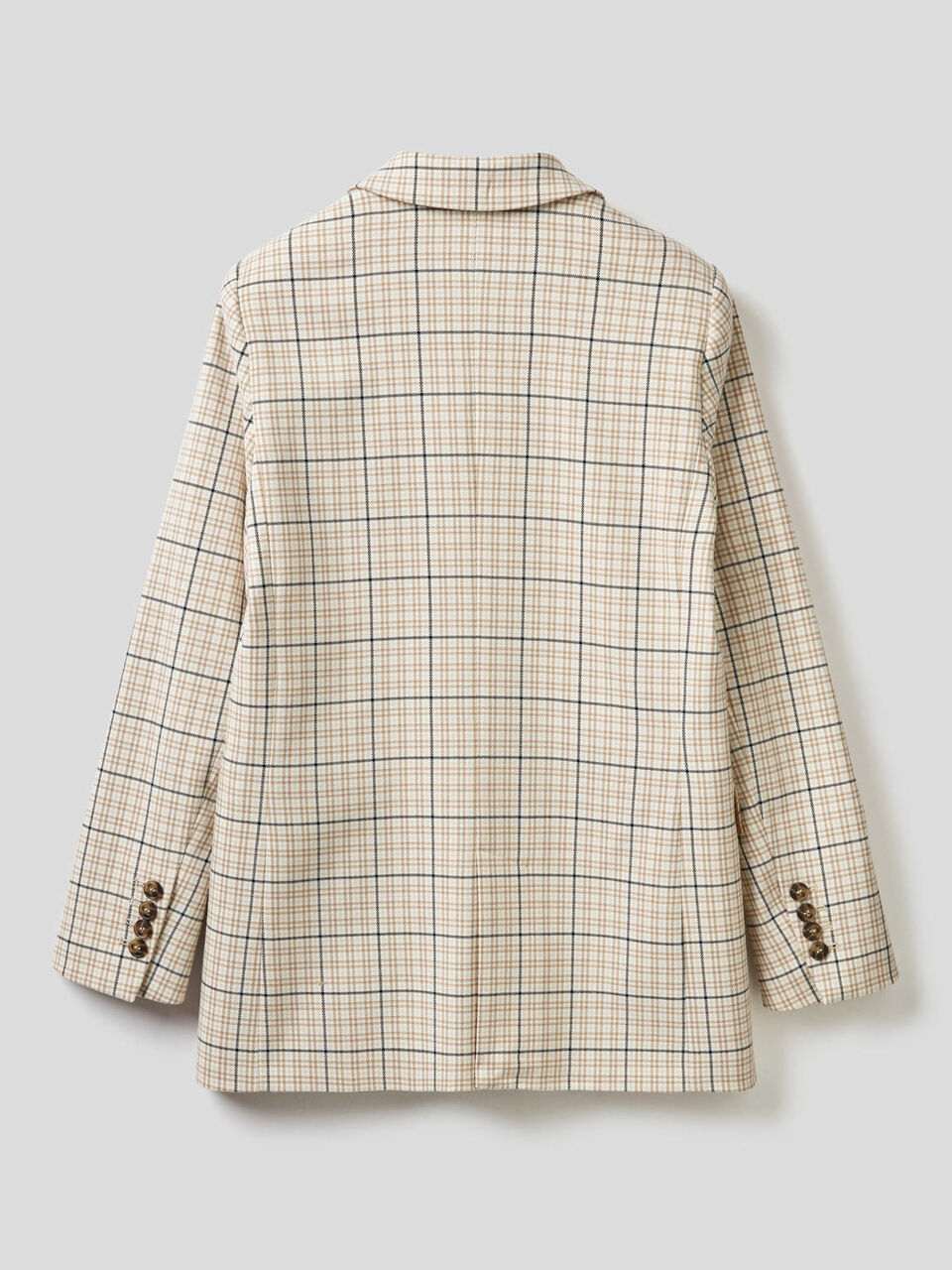 Blazer with yarn dyed check image number 2