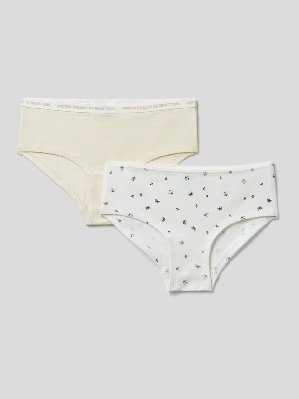 Set of two pairs of underwear in stretch cotton image number 1