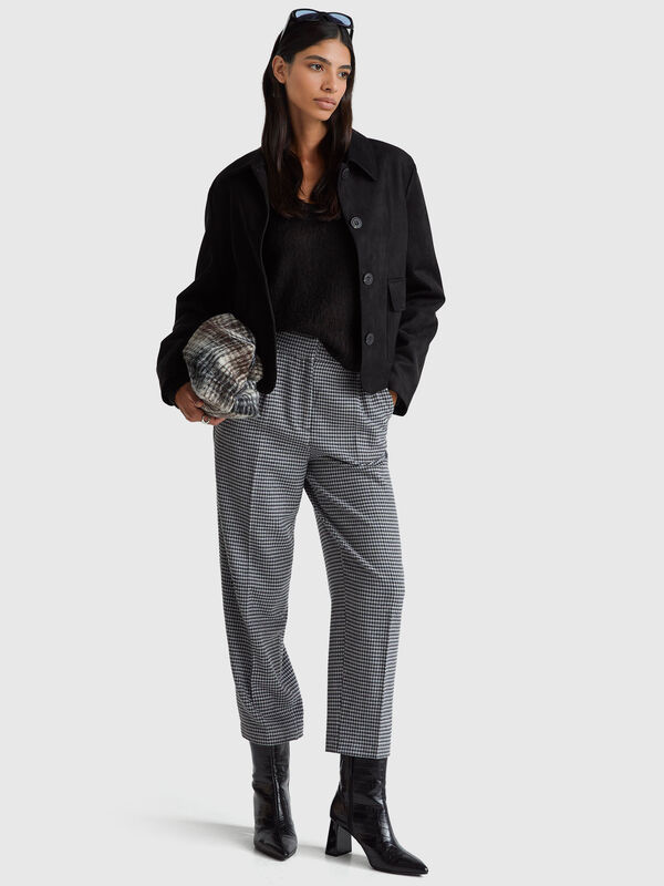 Houndstooth flannel trousers Houndstooth flannel trousers Women