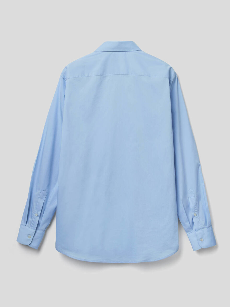 Solid color slim fit shirt image number 2