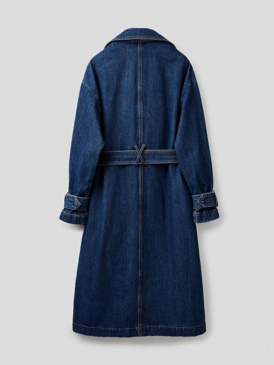 Denim trench coat image number 2