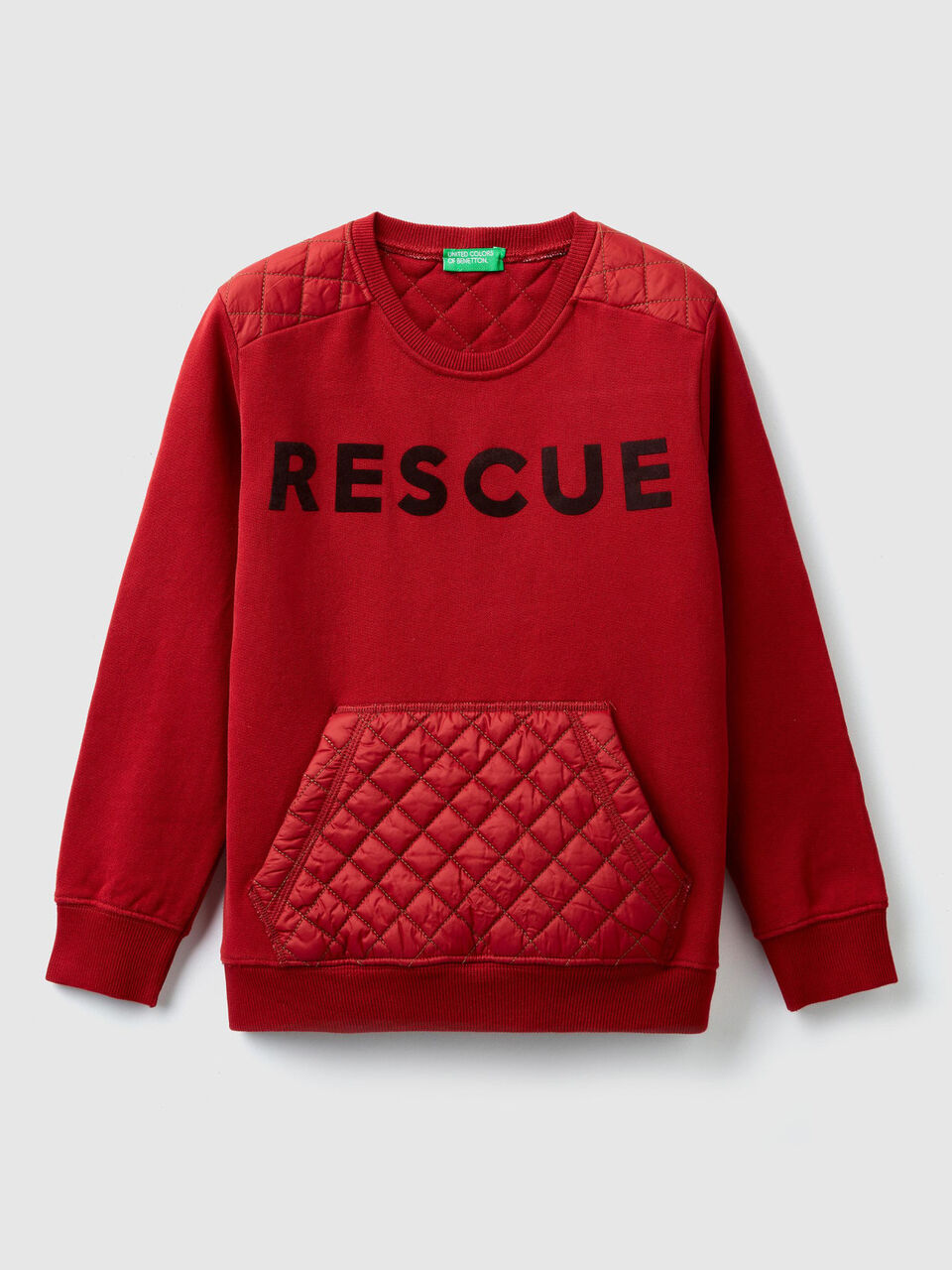 Sweatshirt with quilted details image number 1