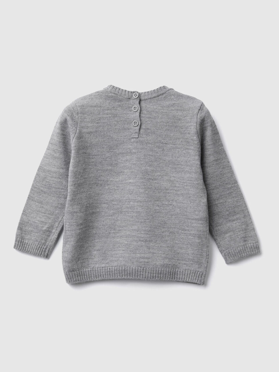 Sweater with inlay and pocket image number 2