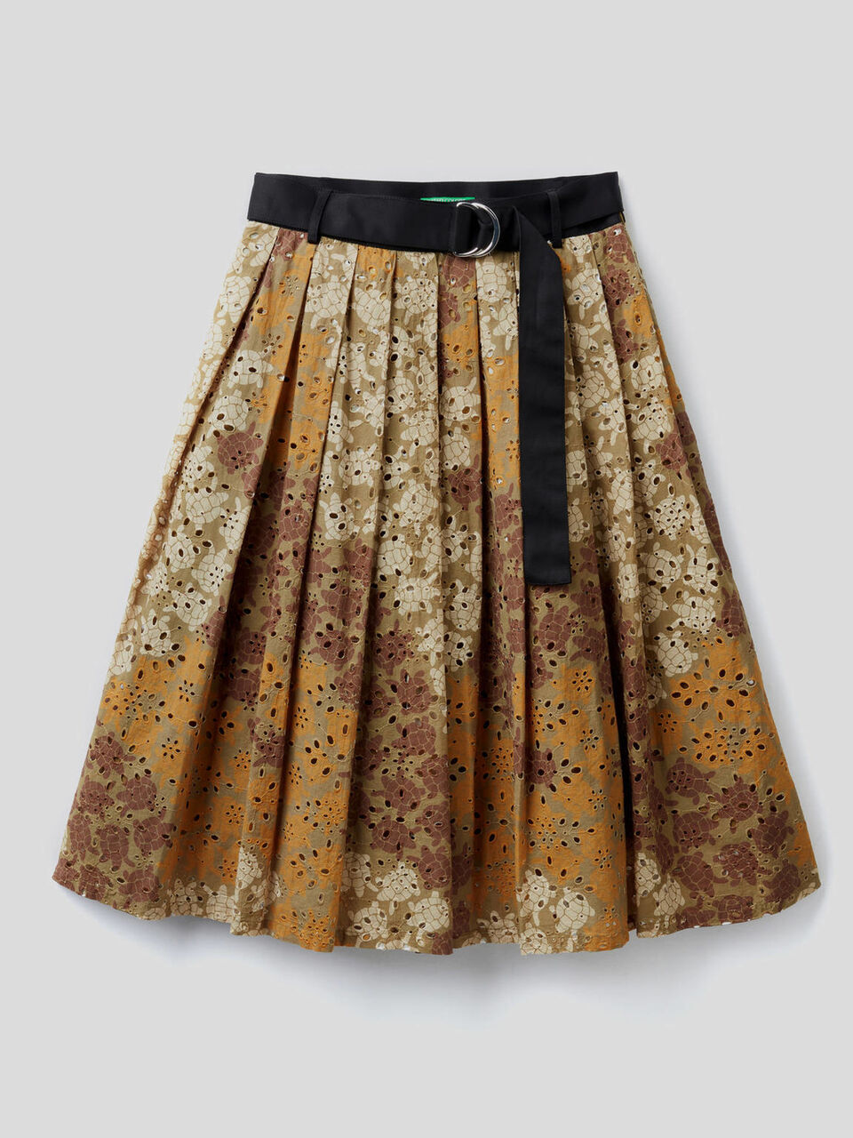 Pleated skirt with print image number 1
